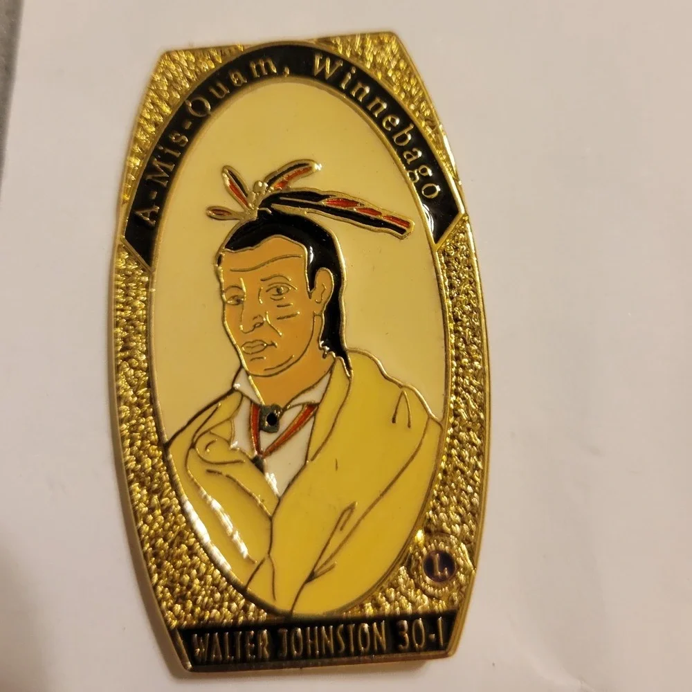 13pc Lions Club‎ International Native American Chiefs Enamel Trading Pin Set